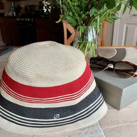 HAT by ESCADA SPORT Escada Sport VTG Goat Hair/ Leather Hat Black | eBay main image 3